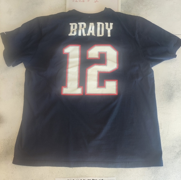 Nike Tom Brady #12 New England Patriots Jersey Tee size XL - Picture 4 of 5